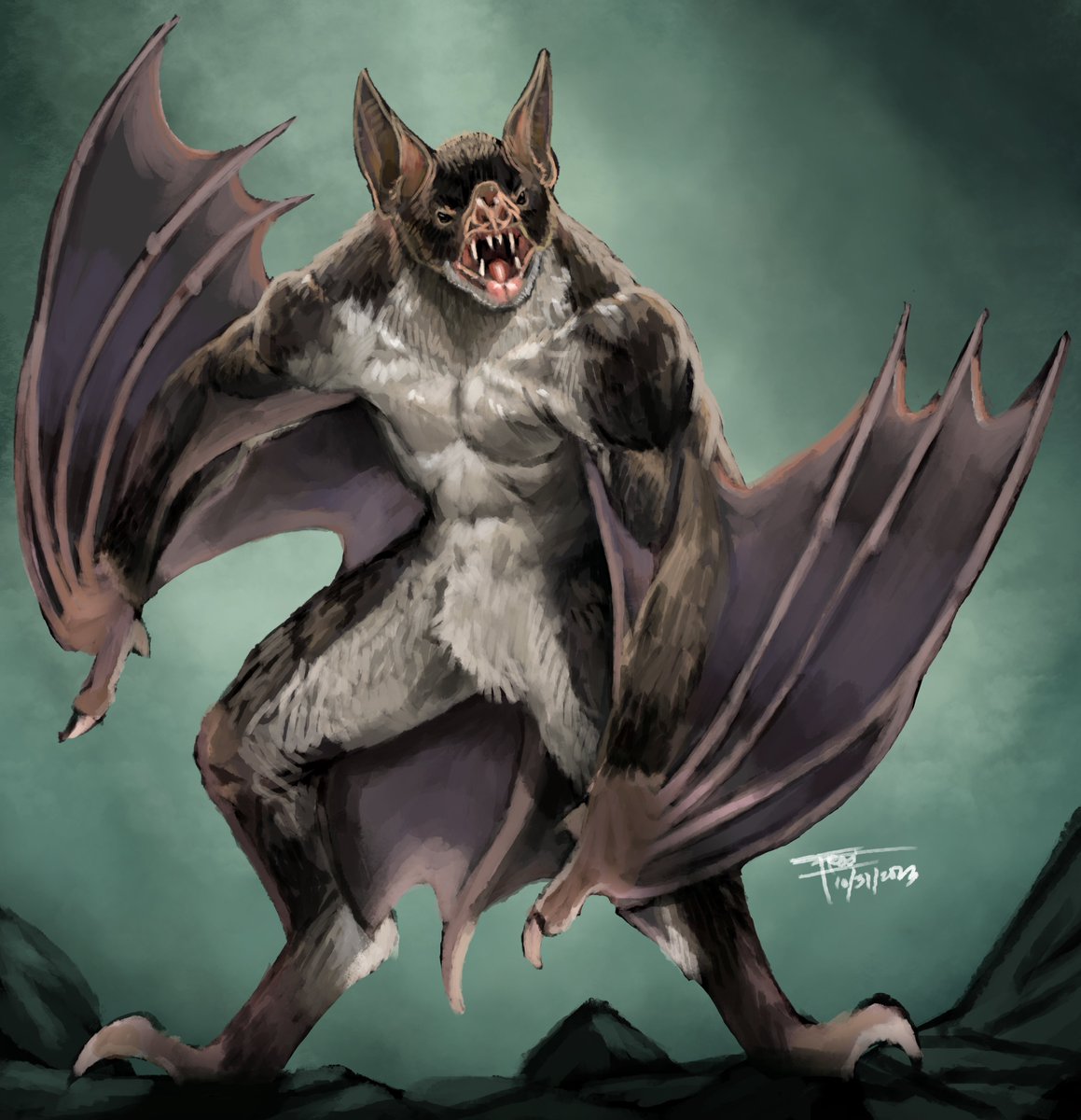 Weretober 2023 day 31: bat