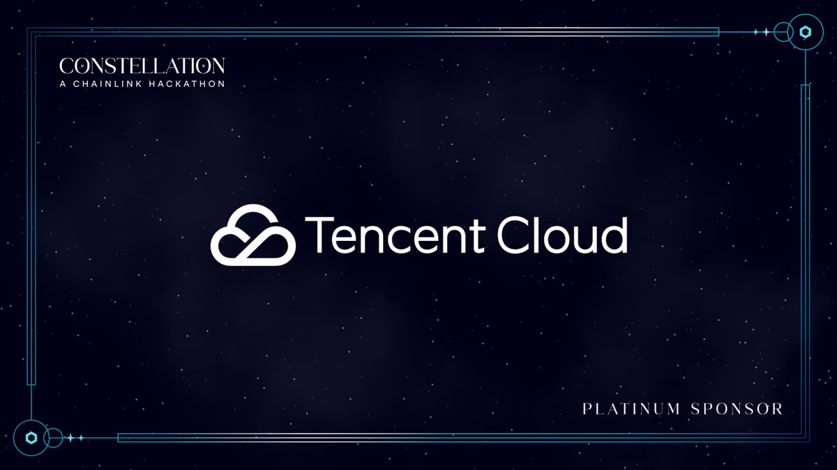 ☁️ @tencentcloud—the cloud computing arm of Asia's largest Internet company—is the exclusive cloud sponsor of Constellation: A #Chainlink Hackathon. Register today to win a portion of $250K in complimentary Tencent Cloud credits: chain.link/hackathon/?utm…