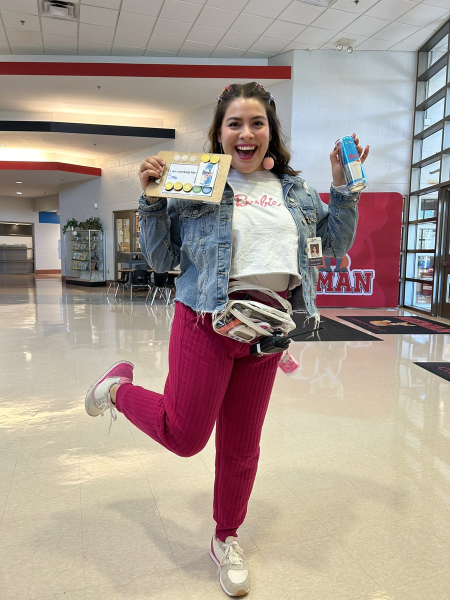 MissVenzor's tweet image. SPED Teacher Barbie reporting for duty! 🩷✅⭐️✏️📚 #workingforredbull #practicalbarbie #allthetools