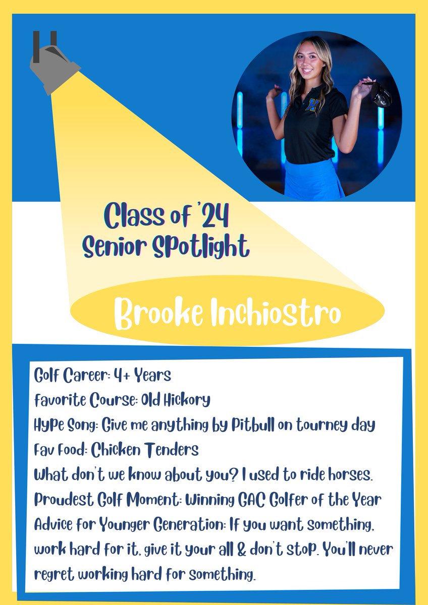 Senior Spotlight #3 is Brooke Inchiostro!! <a href="/Binchiostro/">Brooke inchiostro</a> #girlsgolf #umnatcHed