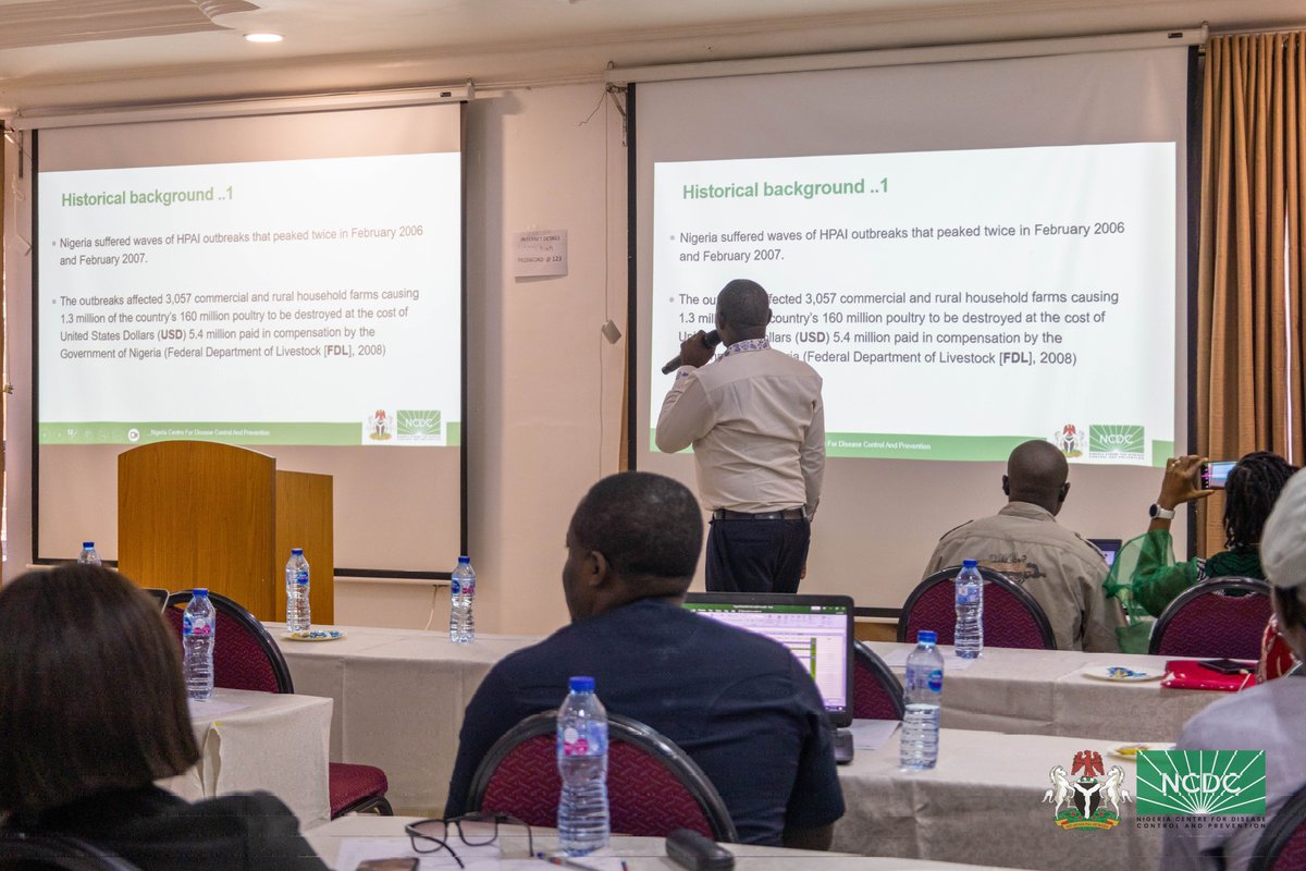 NCDCgov's tweet photo. Preventing & reducing the spread of respiratory diseases such as #AvianInfluenza requires concerted risk communication & community engagement efforts

Last week, supported by @WHONigeria, we brought together key actors from the 6 geopolitical zones in a one-day workshop to equip them with the required skills & knowledge that will improve public awareness & understanding of #Influenza.