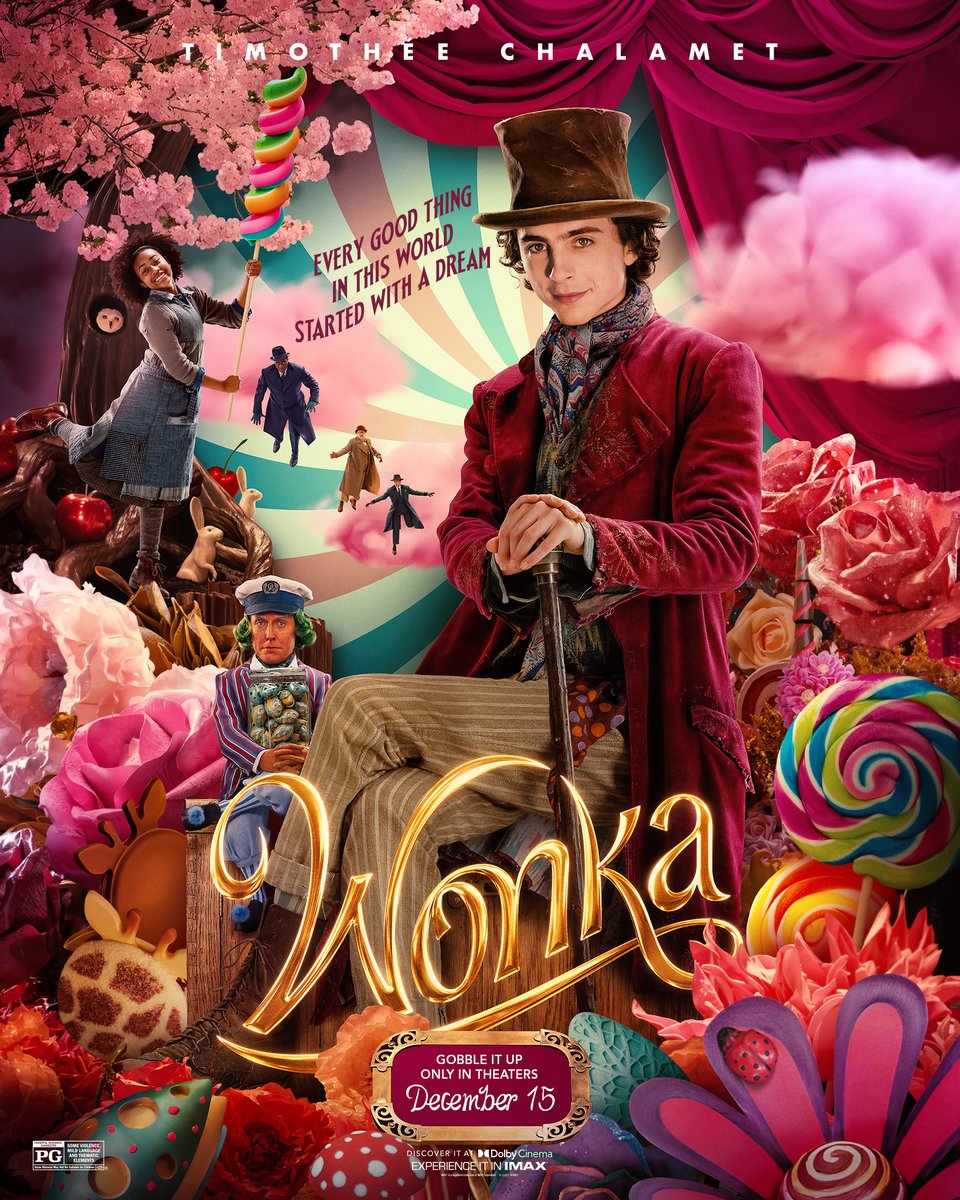 Every good thing in this world started with a dream 🍬✨#WonkaMovie - Only in theaters December 15.