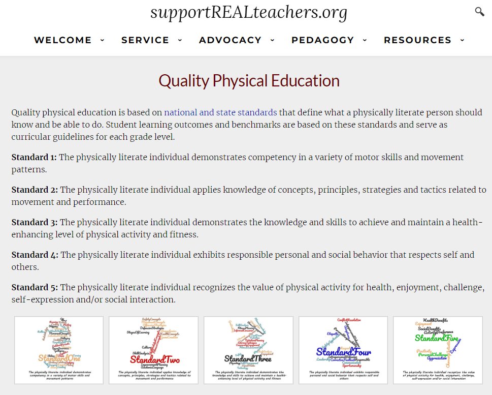 supportREALtchr's tweet image. Information &amp;amp; videos on what quality physical education looks like supportrealteachers.org/what-does-qual… #edchat #cpchat #highschool #elemchat #physed