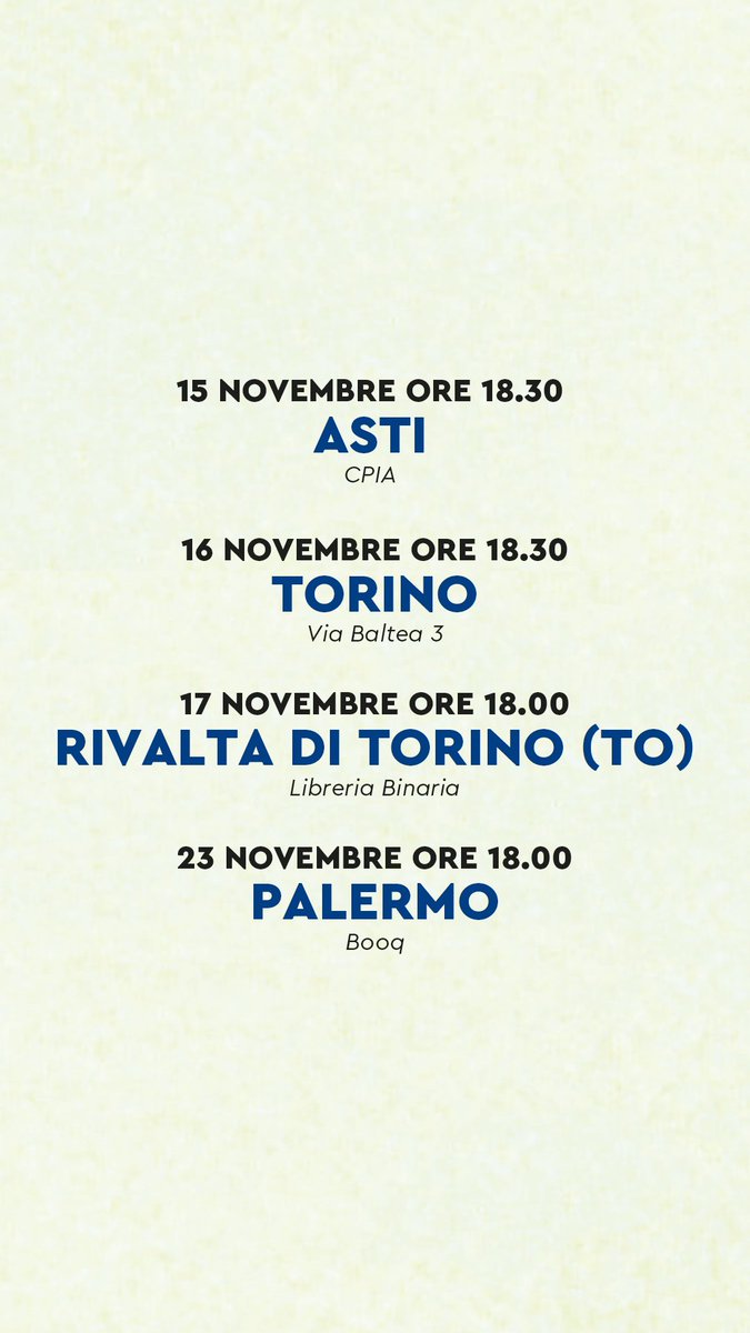 Le date di #novembre. 
#IlSecoloMobile