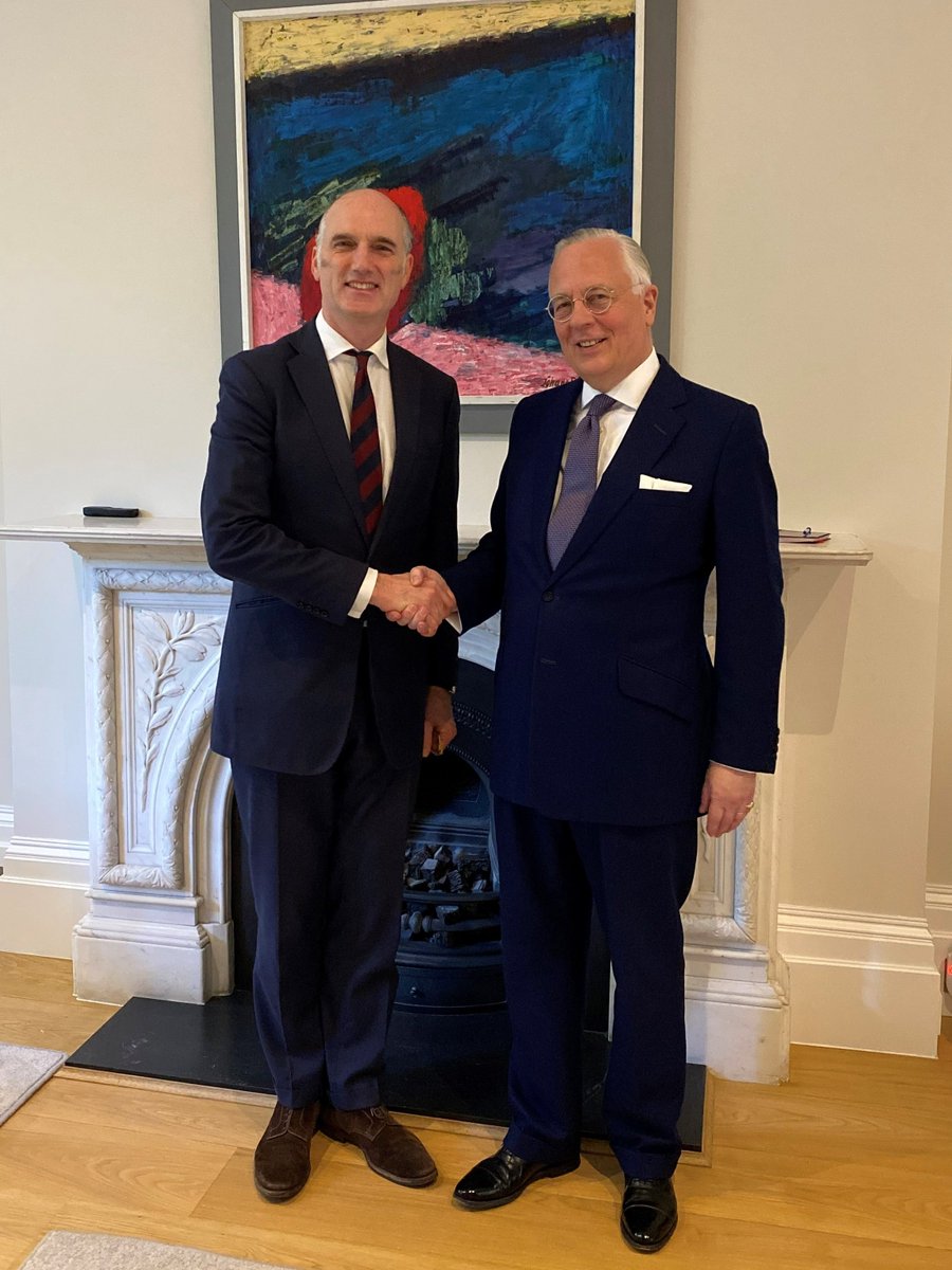 Strong Iceland - UK relations and current international affairs were amongst the topics discussed by Ambassador Sturla Sigurjónsson and Leo Docherty, Parliamentary Under Secretary of State for Europe, at a meeting earlier today.