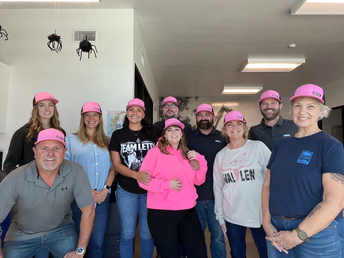 This team wears PINK in October! In honor of Breast Cancer Awareness Month, Castle SoPac wore pink all month long. Support the fighters, admire the survivors, and remember the angels - never give up!
#WearPinkCastle