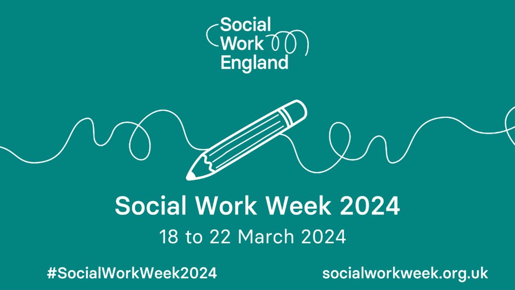 Would you like to take part in #SocialWorkWeek2024?  

This is the last week that we will be accepting submissions of interest to deliver a session. The deadline for submitting an event proposal is midnight on Sunday 5 November 2023. 

Find out more: socialworkengland.org.uk/social-work-we…