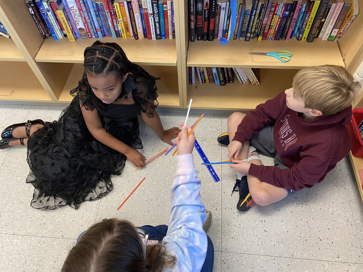 Our 5th graders completed a broom stick challenge with the only materials allowed being: 8 straws, one foot of tape, and scissors to see how many candy pumpkins they can fit! Ms. Tedesco’s class hit a new record of 43 candy pumpkins! <a href="/WestchesterElem/">Westchester Elementary</a>