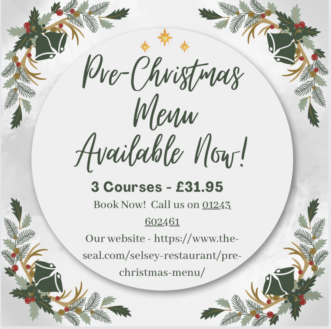 Let our Christmas menu be the highlight of your holiday season! 🦌🎄😜🎅🏻. Call us on 01243 602461 
Our menu is now available on our website - bit.ly/3QhBRnH