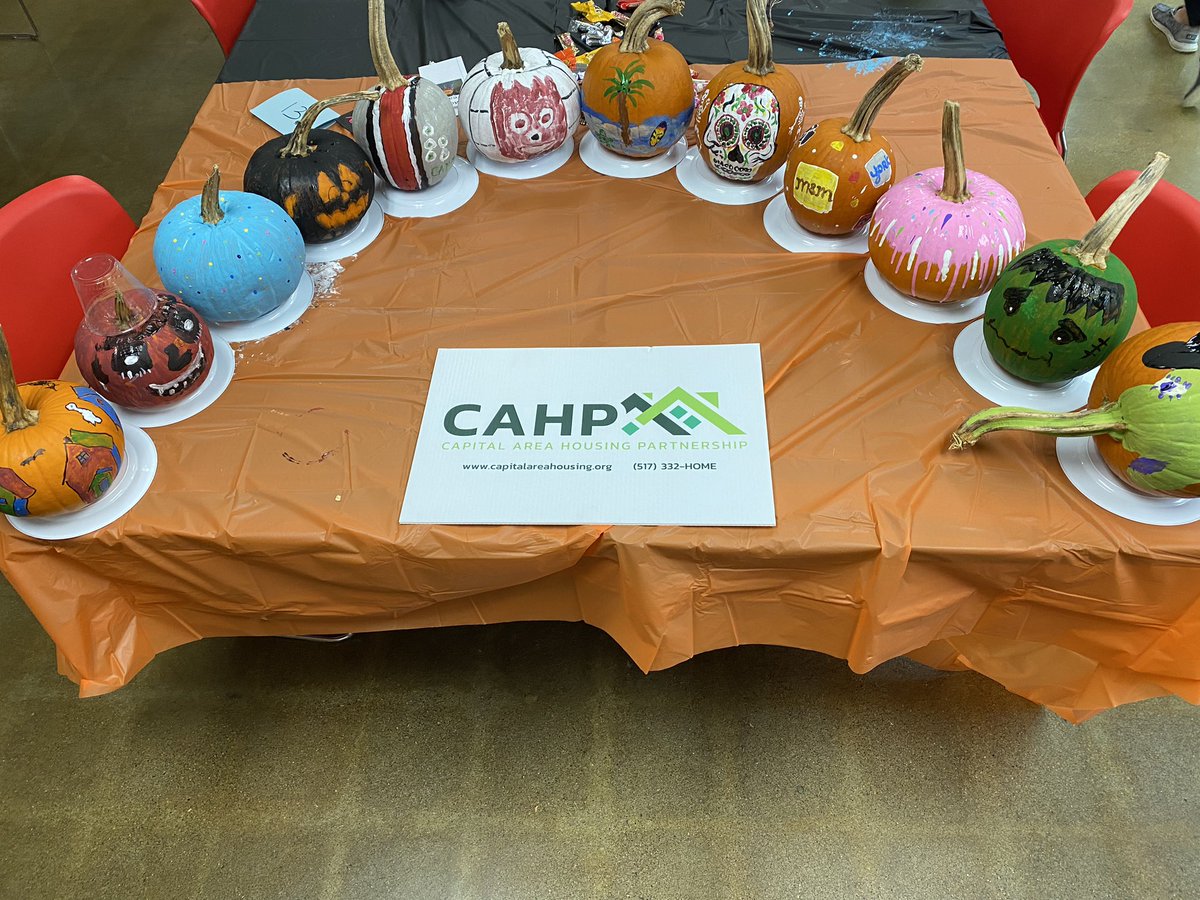 Happy Halloween from your neighbors at Capital Area Housing Partnership! Our team members put their artistic skills to the test by painting pumpkins. Which is your favorite?