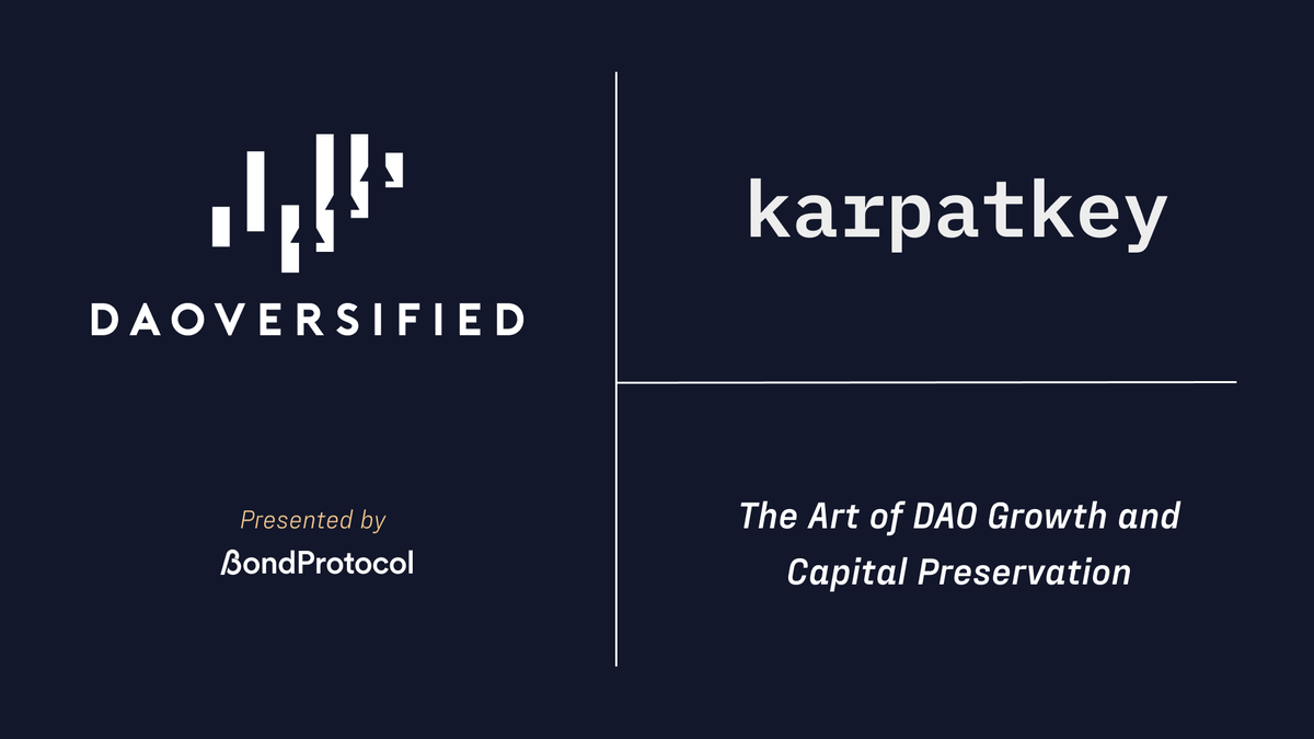 Bond_Protocol's tweet photo. DAOversified Episode 5 is out with @0xNesk from @karpatkey!

In this deep dive, we cover:

• Karpatkey’s Mission and Vision
• Strategizing Assets for Growth and Stability
• Non-Custodial Asset Management through Zodiac Modules (dev. by @GnosisGuild)

https://t.co/IP72RchiLi https://t.co/tL4OvOqO6z