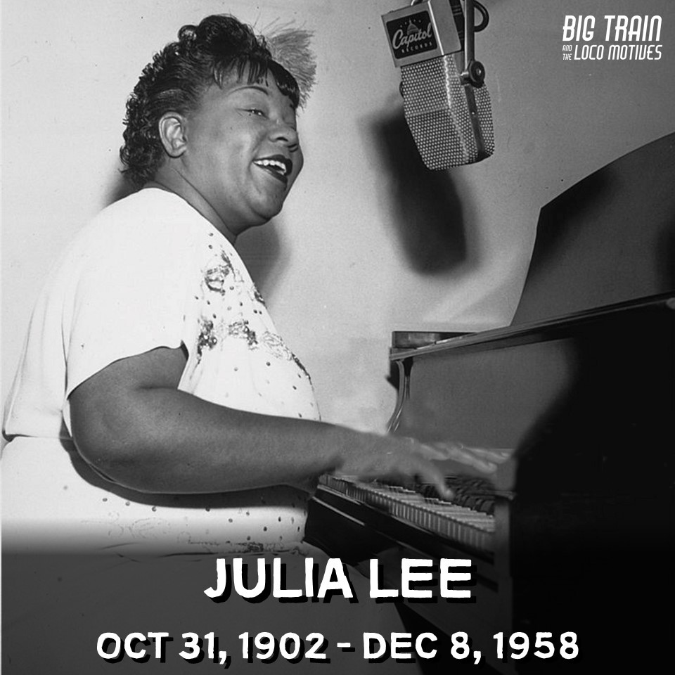 HEY LOCO FANS - Lets wish a big happy birthday to blues singer Julia Lee who was born on this day in 1902. #Blues #BluesMusic #BluesGuitar #BigTrainBlues #BluesHistory #KansasCity #KansasCityBlues #BluesPiano #JuliaLee #DirtyBlues