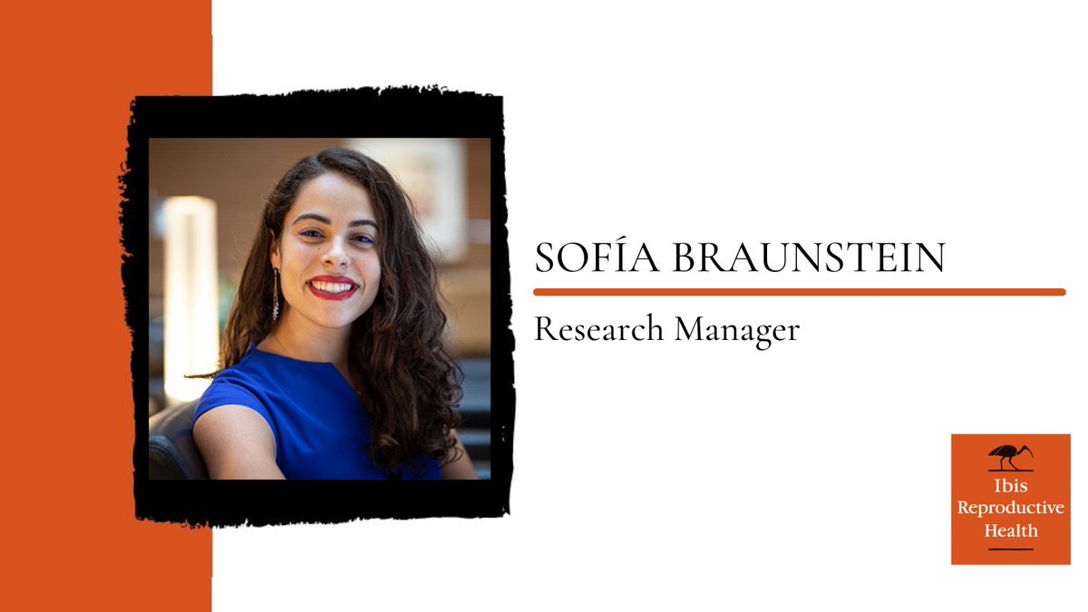 We're happy to introduce our new Research Manager: Sofía Braunstein! In this role, Sofía will manage research projects in collaboration with Red Compañera and the MAMA Network. Welcome, Sofía! We're so excited to be working with you. #BeAnIbis ow.ly/3jbv50Q2GYB