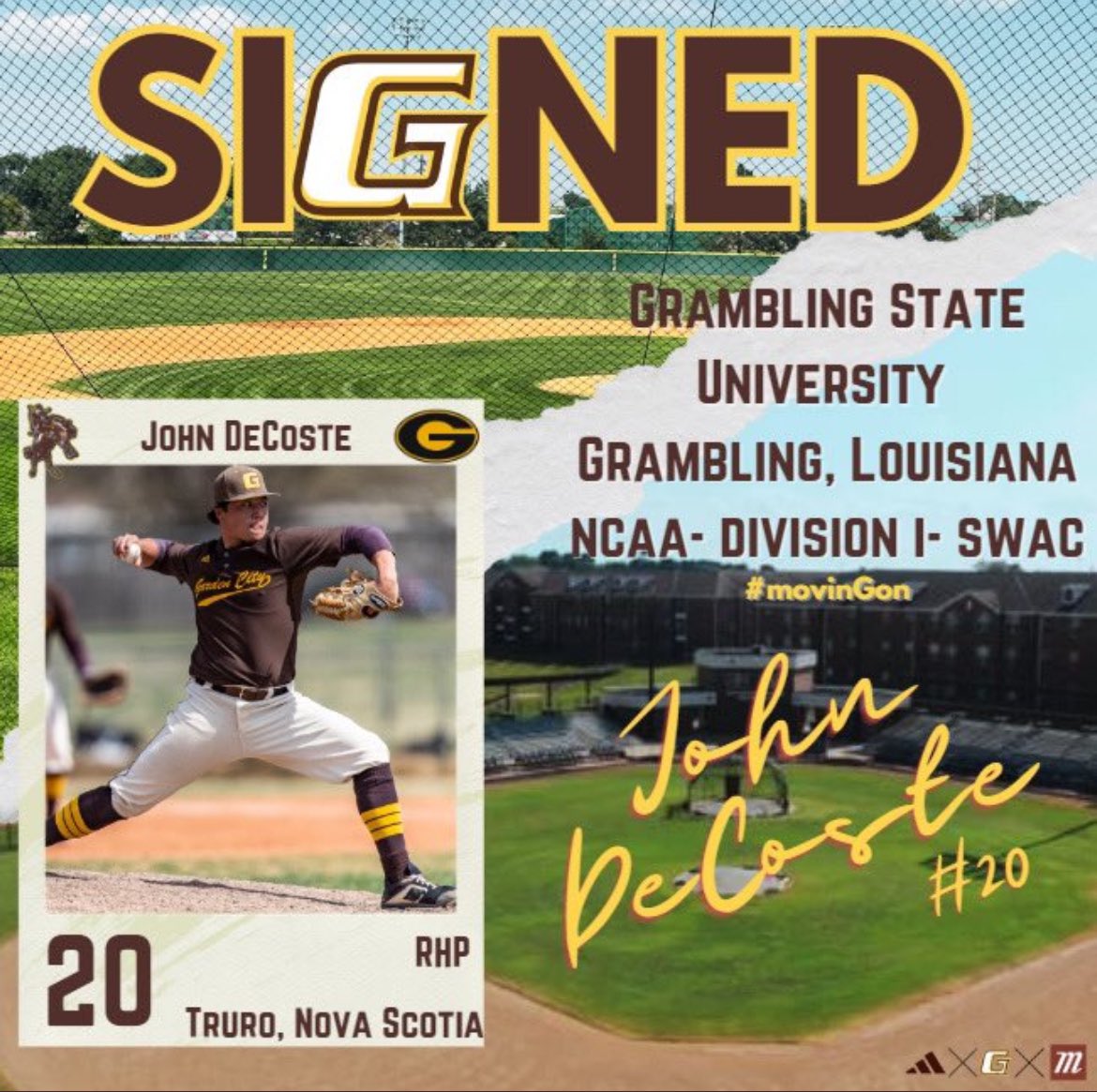 I am truly honoured to announce my commitment to play division 1 baseball at Grambling State University. I would like to thank my family, friends, coaches and teammates that helped me get to this point in my life. 
<a href="/calebcox303/">Caleb Cox 🇺🇸</a> <a href="/GCCCBaseball/">Garden City CC Baseball</a> <a href="/Davin_Pierre/">CoachPierre37</a> <a href="/DatDudePK23/">Perez Knowles</a> <a href="/GramSt_Bsb/">Grambling State Baseball</a>