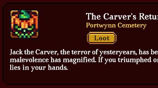 In the spirit of spooky season, we just released a Halloween themed <a href="/crypto_raiders/">Crypto Raiders</a> dungeon that will be open for one week!

Head over to the Portwynn Cemetery to fight Jack the Carver for a chance to find some limited edition loot🎃
