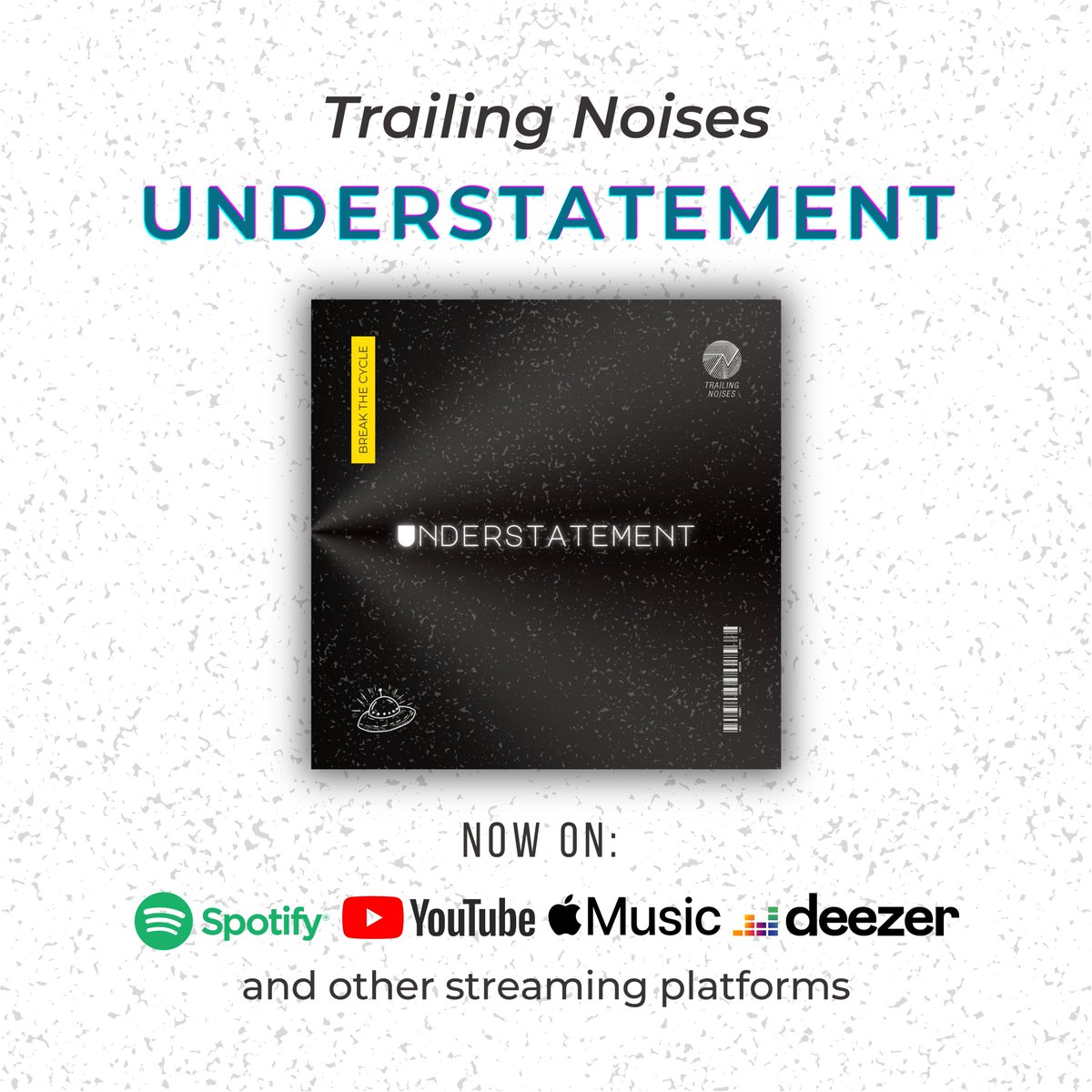 Happy Halloween, everyone! Here's a spooky surprise for you guys!  

Break the cycle.🔄 

Understatement is out now on all streaming platforms!  

Spotify: spoti.fi/477MIYa
Apple Music: apple.co/45VblWY
Deezer: bit.ly/3QmMHZO 

Art by: Warren Rezane