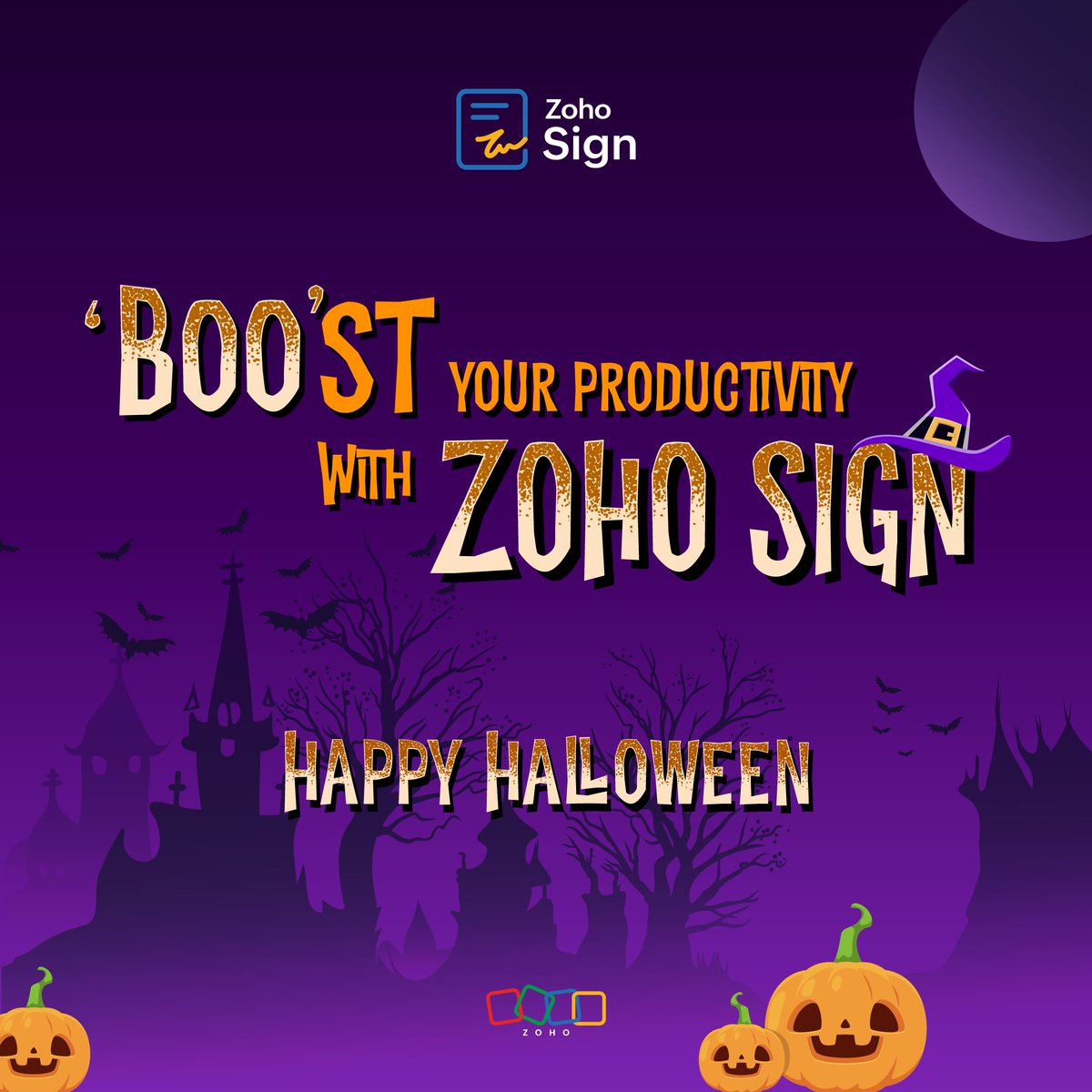 ZohoSign's tweet image. We like dressing up too. 👻

This #Halloween, don't let collecting signatures on documents scare you, and 'boo'st your productivity with @ZohoSign. No tricks, only the treat of hassle-free signing!

Happy Halloween, and happy #paperless signing too! 🎃