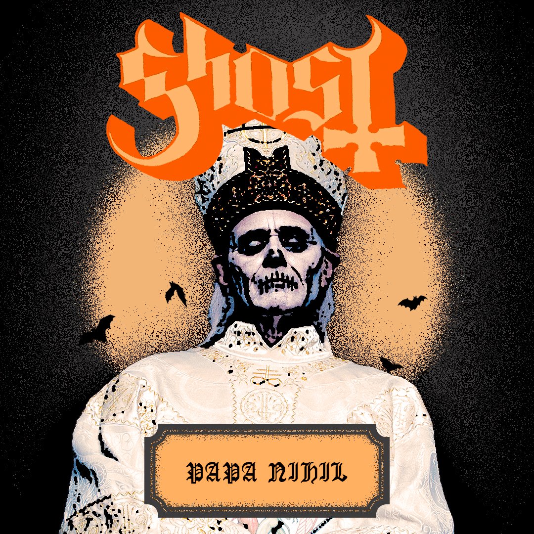 [MESSAGE FROM THE CLERGY] We wish to inform you Ghost wishes to grant your depraved desires... Take the Halloween Hymns quiz to receive your own personalized Halloween playlist from Ghost! Happy Halloween to all, and to all a good fright! i.ghost-official.com/HalloweenHymns