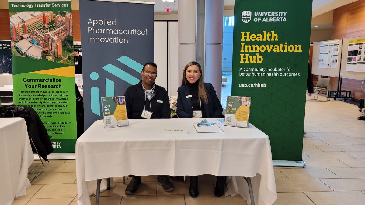 Health Innovation Hub at UAlberta (@hih_yeg) on Twitter photo Our team attended the <a href="/UAlberta_FoMD/">UAlberta Med & Dent</a> Research Fair last week. It was a great opportunity to meet researchers and students to find ways to support them and to connect with other faculties and institutes at <a href="/UAlberta/">University of Alberta</a> to explore potential collaborations & mutual support initiatives. Our team attended the <a href="/UAlberta_FoMD/">UAlberta Med & Dent</a> Research Fair last week. It was a great opportunity to meet researchers and students to find ways to support them and to connect with other faculties and institutes at <a href="/UAlberta/">University of Alberta</a> to explore potential collaborations & mutual support initiatives.