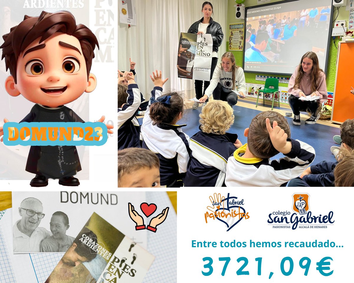 Cuando la solidaridad nos mueve… ¡lo bordamos! 🙌🏻
Habéis ayudado muchísimo para que, en esta campaña del DOMUND 2023, nuestros “corazones ardientes” pongan muchos “pies en camino”. 
Los 3721,09€ irán destinados a todos los misioneros del 🌏. ¡Infinitas GRACIAS! 🥰

#domund2023