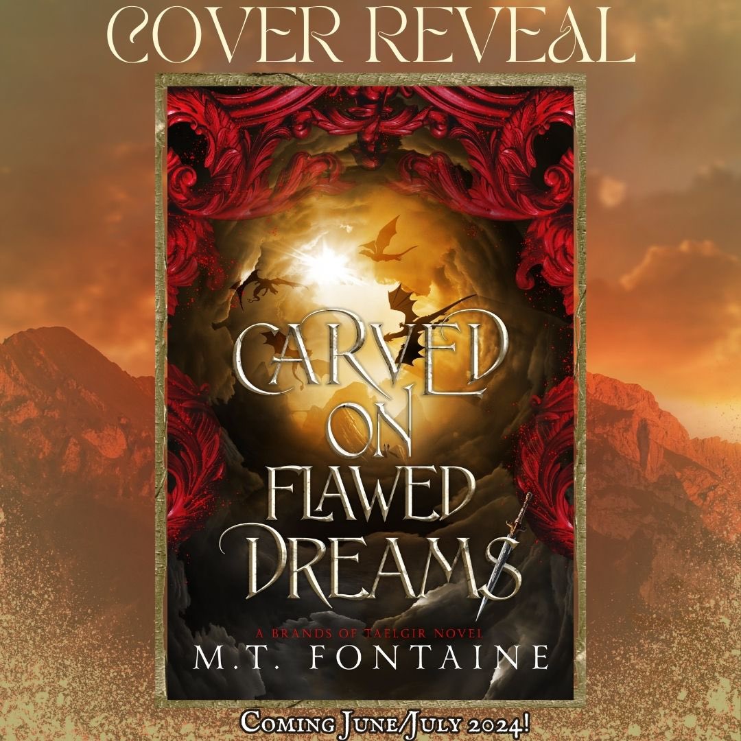 ‼️‼️COVER REVEAL‼️‼️

Excited to help reveal the cover for “Carved on Flawed Dreams (Brands of Taelgir #3)” by <a href="/MT_Fontaine/">M T Fontaine</a>, releasing Summer 2024!

Preorder info here: amazon.com/dp/B0CM6NPWQ2/…