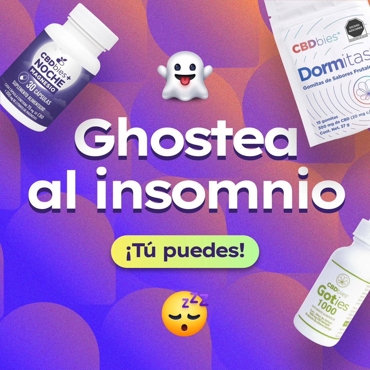 CBDbies_mx's tweet image. 👻 ¡Es época de fantasmas! 👻 Perfecta para #Ghostear al Insomnio 😴, ¿no crees? 🌿