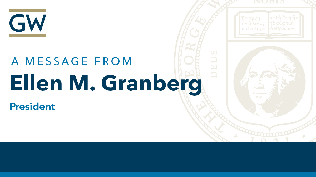 Please take a moment to read my message to the GW community, which outlines the steps we are taking to support the health, safety, and security of our community and our shared path forward during this increasingly complex time. president.gwu.edu/outlining-road…
