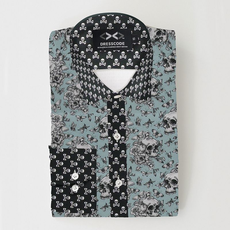 dresscodeshirts's tweet photo. 🎃  Happy Halloween!
DressCode style!
🧡  Bold, flat orange, open collar shirt
🖤  Black, spear collar shirt
OR
☠️ ReCoded skulls shirt
 
#HappyHalloween #DesignerShirts #ShirtGeek #GeekLuxe #HandMadeShirts https://t.co/Nqc3BSbr46