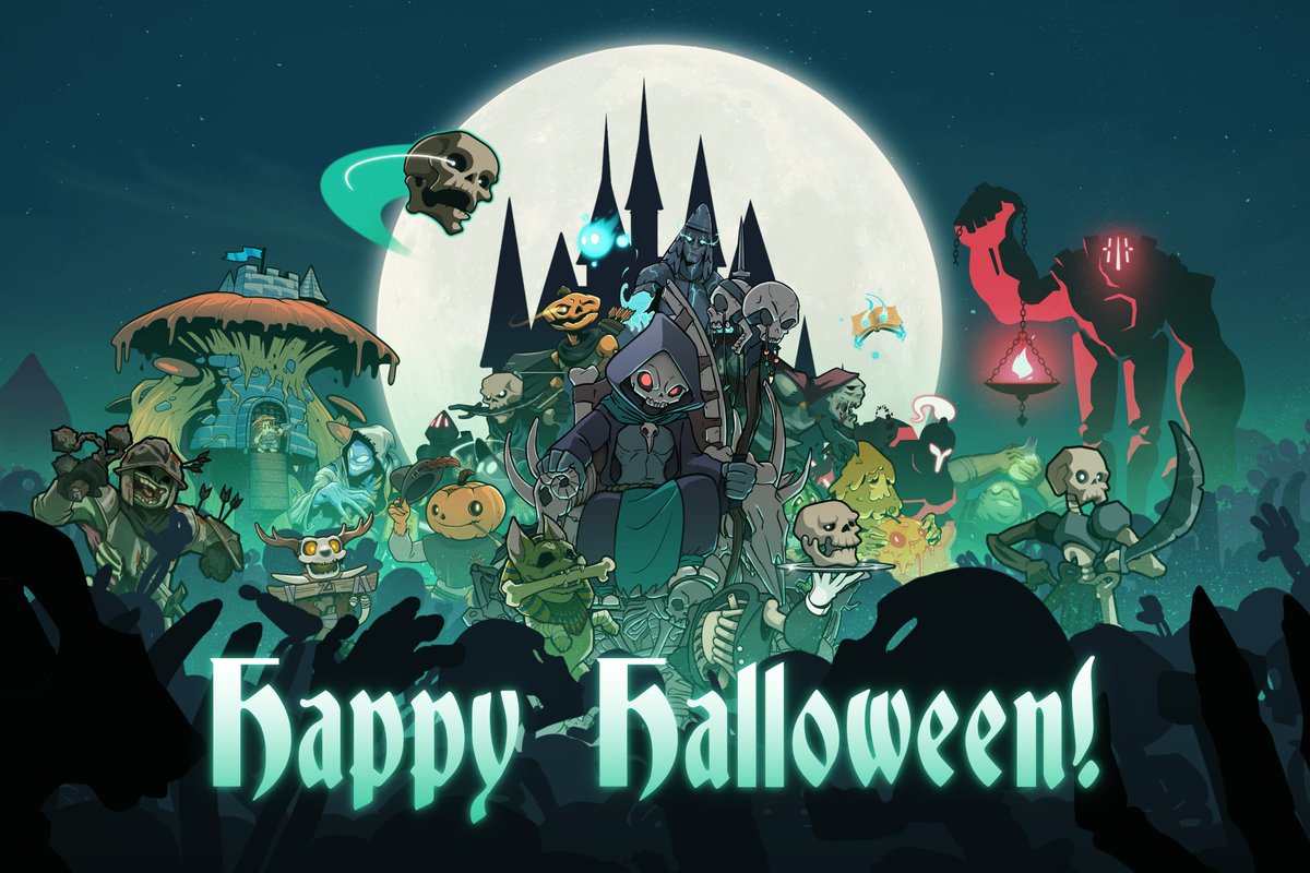Happy Halloween everyone! 🎃
What a wonderful day to be a necromancer!💀
Enjoy an incredible holiday collage from  <a href="/RyanBarryCG/">Ryan Barry</a> !