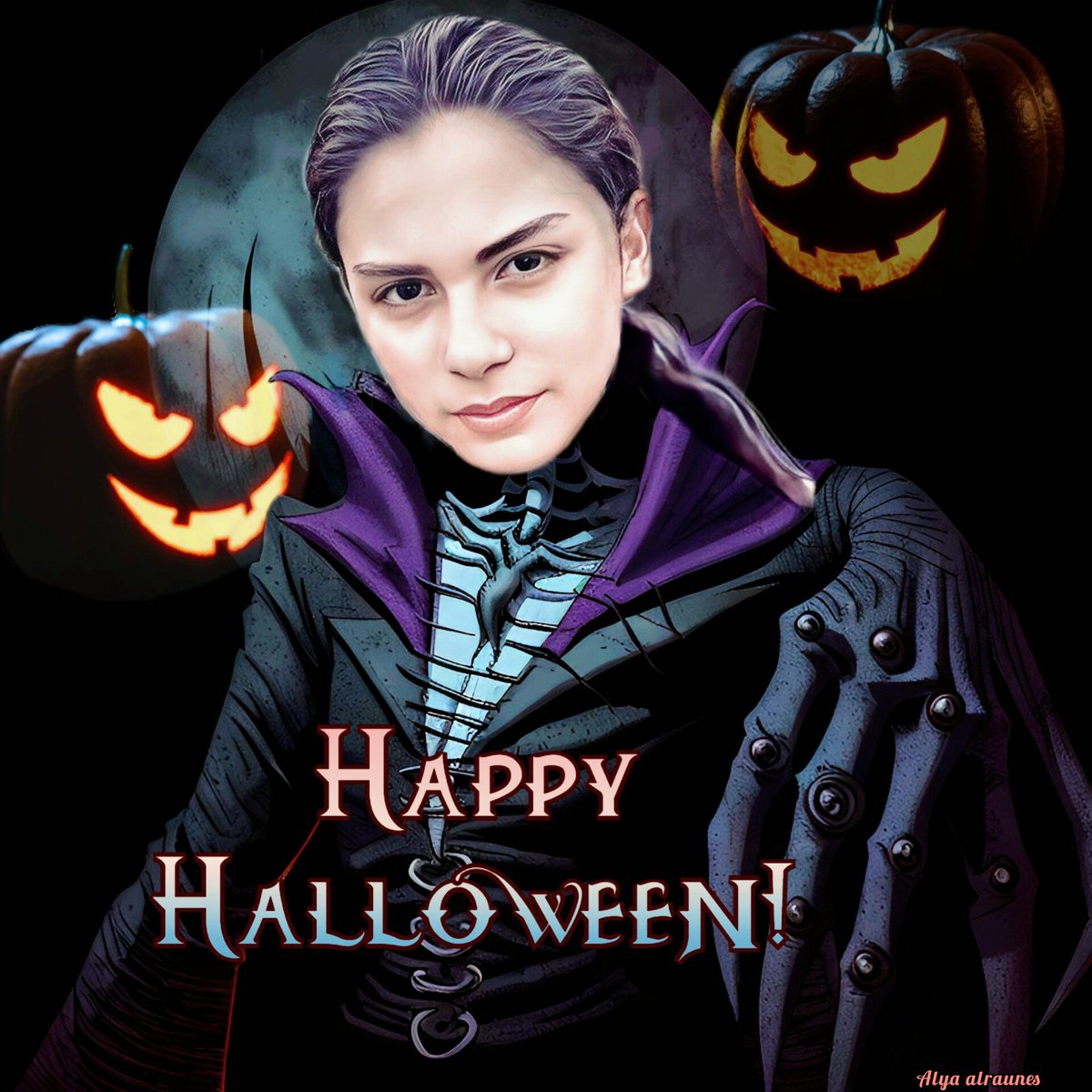 alraunes1's tweet photo. Happy #Halloween  @miguelcmofc 🎃🧛💀📞🦇
#digitalart #pumpkinhead #Vampire #miguelmora https://t.co/KFTH0IRqDz