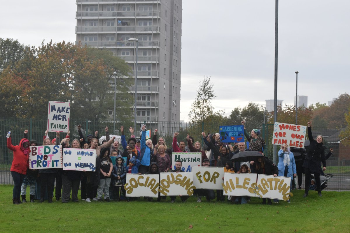 Over the weekend we joined local residents from Miles Platting, along with CLASS, MPCAN, @CommSaversUK, @GT_Manchester and others, to show support for a new campaign called ‘Social Homes for Manchester Now!’

#SocialHomes4MCR #MilesPlatting