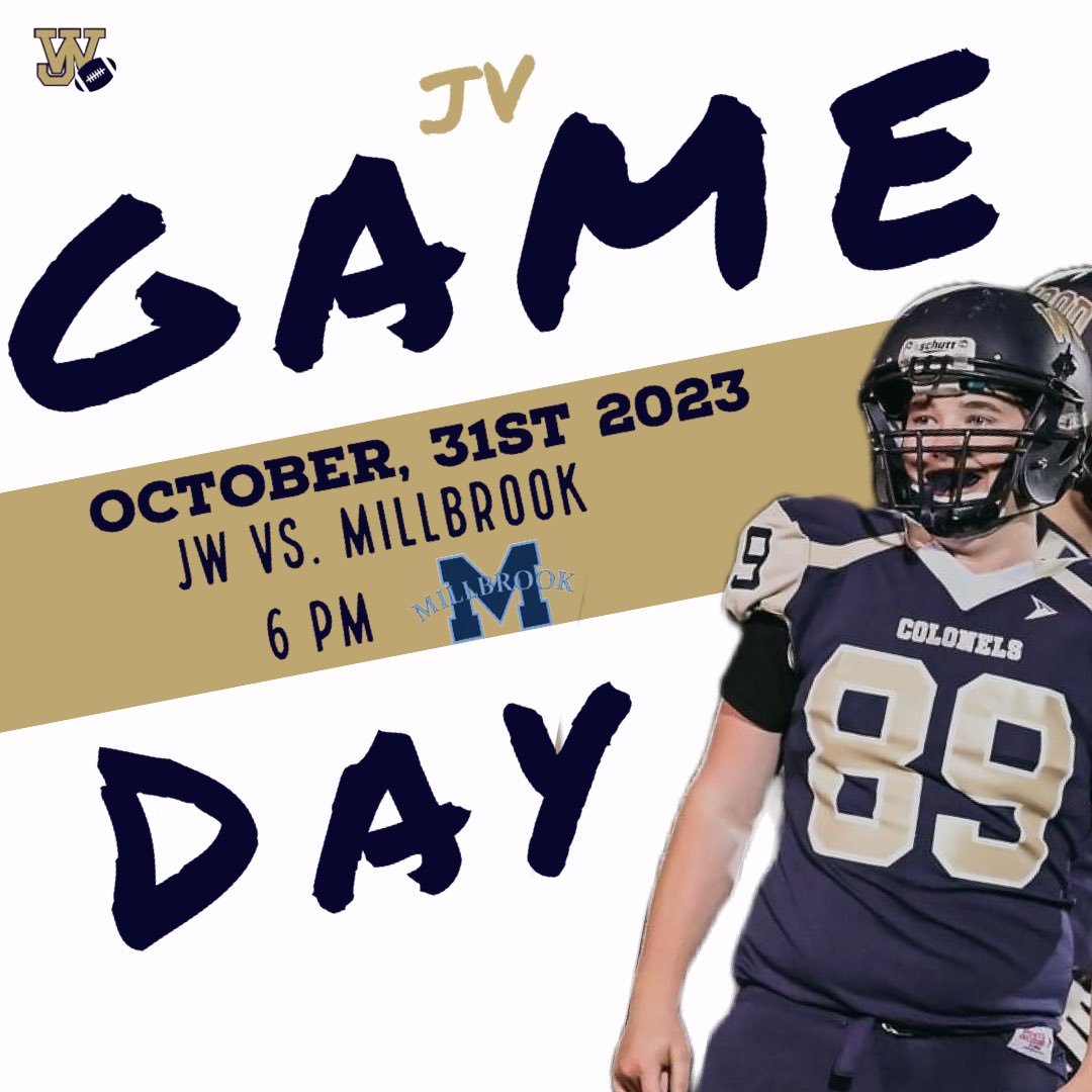 Game Day for JV tonight against Millbrook. 
Let’s wish them good luck for their last game of the season! 🏈💙💛
🎟️: gofan.co/event/1070188?…