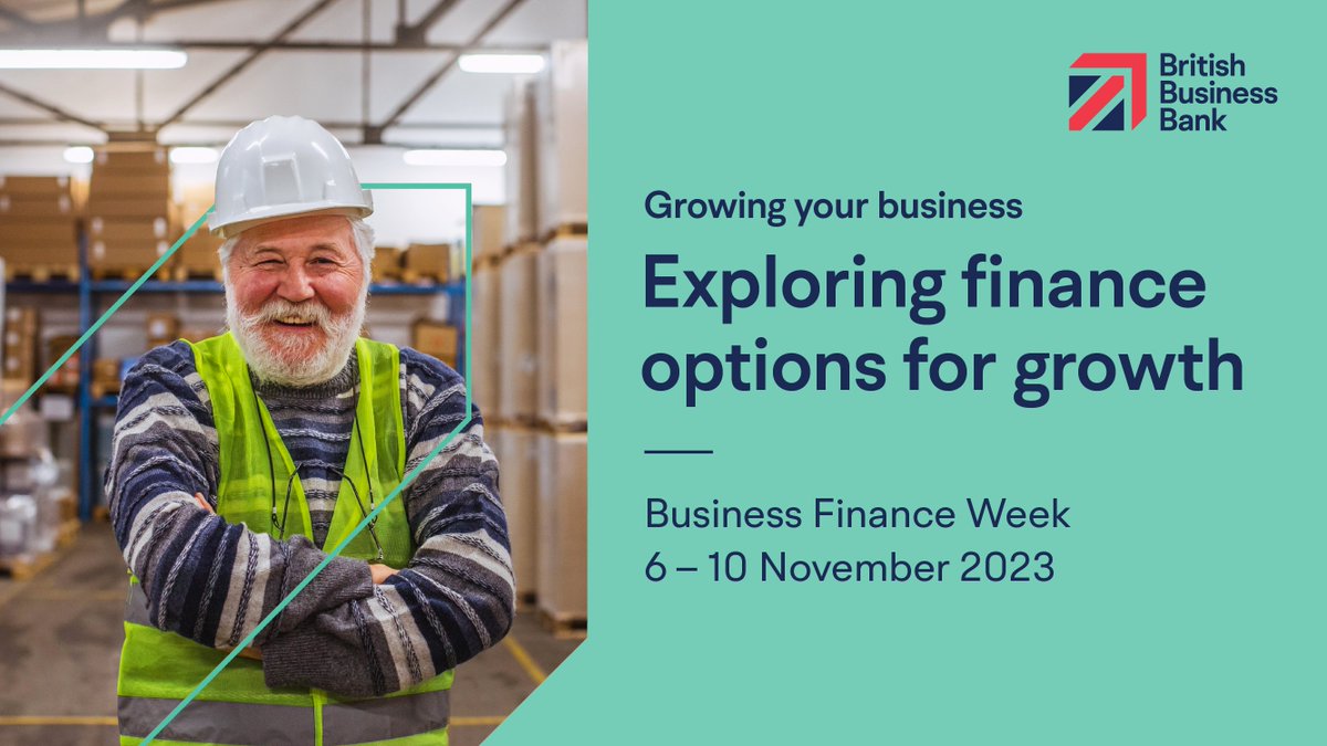 Join us at Business Finance Week! 💼💰

Find out how you could grow your business in 2024 with our masterclasses on funding. 

Hear success stories from businesses that leveraged finance to grow🌱✨

📅 6-10 November | Check out the full schedule here: bit.ly/409ETz1