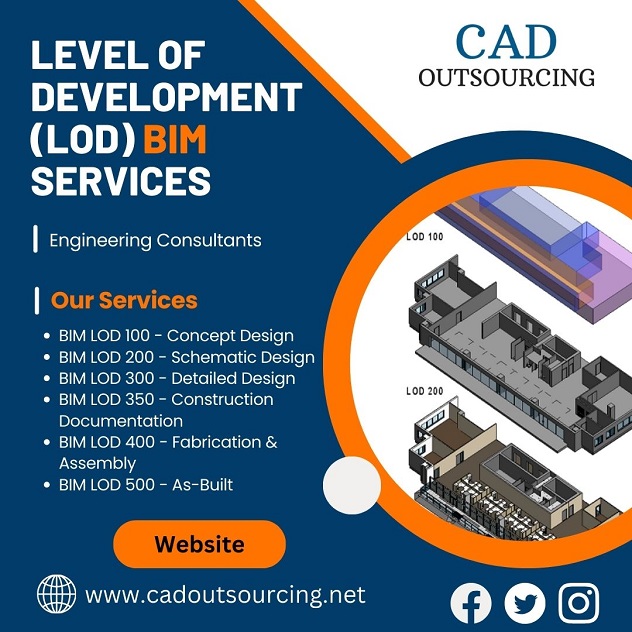 OutsourcingCad's tweet image. #CADOutsourcingConsultant specializes in providing #LevelOfDevelopment #LODBIMServices. #NorthCarolina #USA

bit.ly/2PJ3UhX | bit.ly/2VQaCpZ

#LOD #LODBIM #LOD300 #LOD400 #LOD500 #BIMServices #Engineering #EngineeringDesign #CADServices #CadOutsourcing #CADD