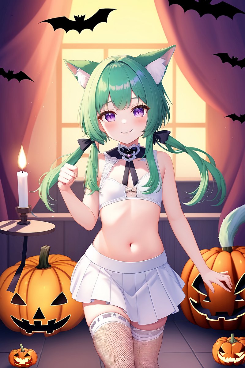 Kz2669's tweet image. 🎃🦇
#DaysAI #AIイラスト少女