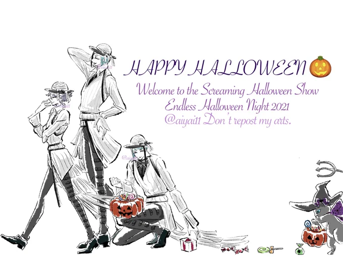 Happy Halloween!!   #twstファンアート #ツイステハロウィーン