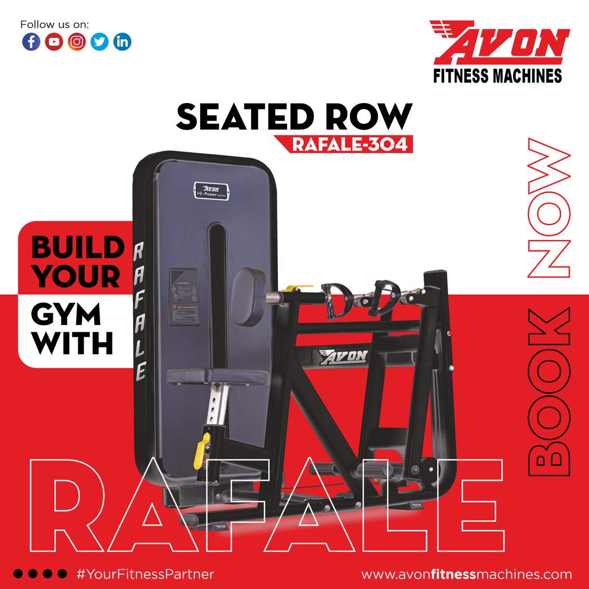 Upgrade your gym with high quality fitness equipments for safety and better experience by Avon Fitness. Buy Avon Fitness Equipment today!

#YourFitnessPartner #AvonFitness #Fitness #Avon #YourFitnesssPartner #chestpress #excercising #workoutmotivation #workoutspecialist