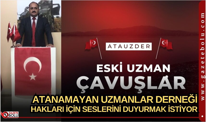 ATANAMAYAN UZMANLAR DERNEĞİ HAKLARI İÇİN SESLERİNİ DUYURMAK İSTİYOR.
<a href="/gundes_46/">MUSTAFA GÜNDEŞLİ</a> <a href="/ATAUZDER/">ATANAMAYAN UZMANLAR DERNEĞİ RESMİ X HESABI</a> 

gazetebolu.com/haber/68539/at…