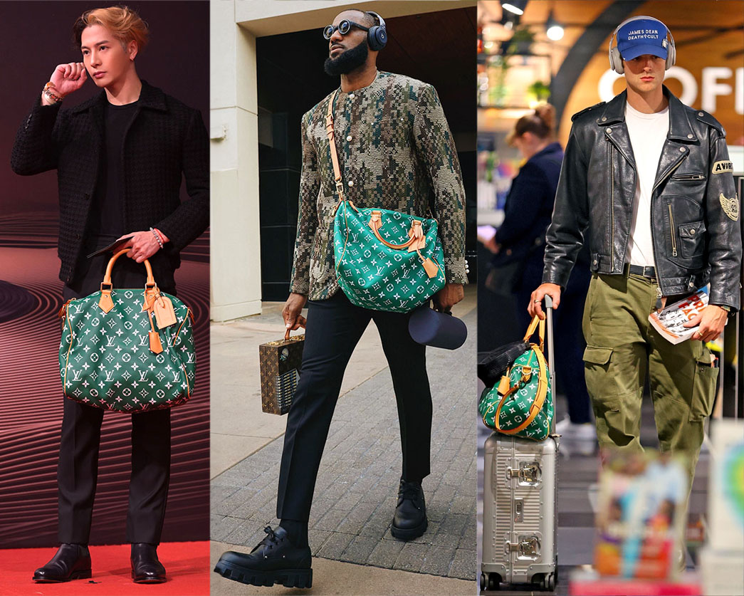 Red Carpet Fashion Awards on X: Jackson Wang, LeBron James and Jacob  Elordi love the new Green Monogram Louis Vuitton Speedy Bag    / X