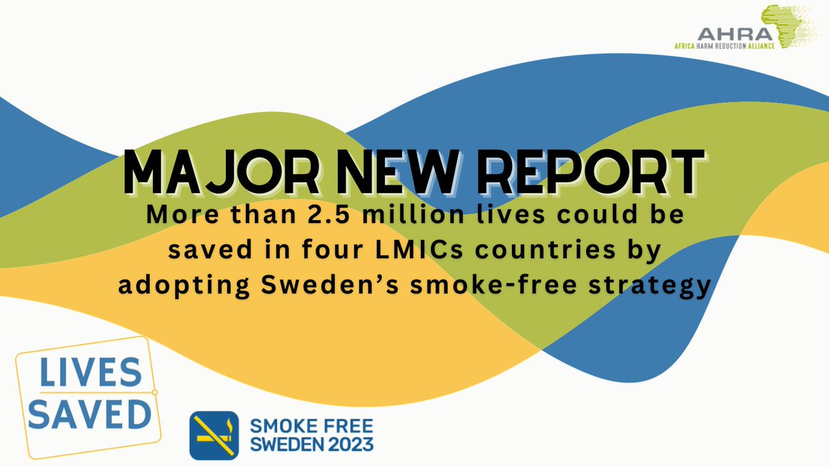 Africa Harm Reduction Alliance (@africahra) on Twitter photo "Our message and recommendation is to not abandon #tobacco control but enrich it with validated #HarmReduction strategies." - <a href="/HumanDelon/">Delon human</a>
ahra.info/lives-saved-wi… "Our message and recommendation is to not abandon #tobacco control but enrich it with validated #HarmReduction strategies." - <a href="/HumanDelon/">Delon human</a>
ahra.info/lives-saved-wi…