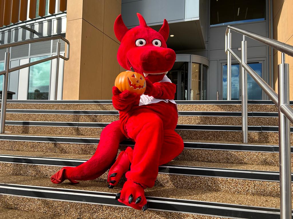 commissionersw's tweet image. 🐉DEWI THE DRAGON | HAPPY HALLOWEEN 👻

Dewi the Dragon has dressed up for Halloween this year and would like to wish everyone who is also taking part a Happy Halloween!!🎃

If you are setting out this evening, please remember that it's #NotFunForEveryone