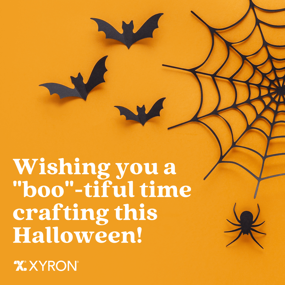 Crafting up some Halloween magic! Wishing all our Xyron® crafters a frightfully fun and creatively spooky Halloween!

#craftwithxyron #xyron #spookyseason #halloween #craftlover #crafted 
#spookycrafts #halloweencrafts #xyronstickstogether  #createwithxyron