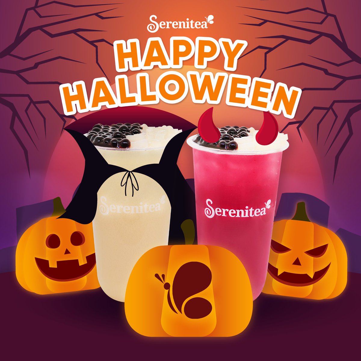 No tricks, here: We hope you have a sweet and happy Halloween, Serenitea lovers 🎃🕸️🧡