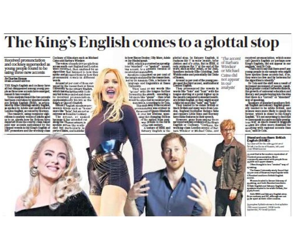 Cockney and Queen’s English have all but disappeared among young people, research @DrAmandaCole of @EssexLang_Ling suggests. In the @Telegraph and @ConversationUK, Dr Cole explains how people speak in the south-east of England. okt.to/w5s0gt