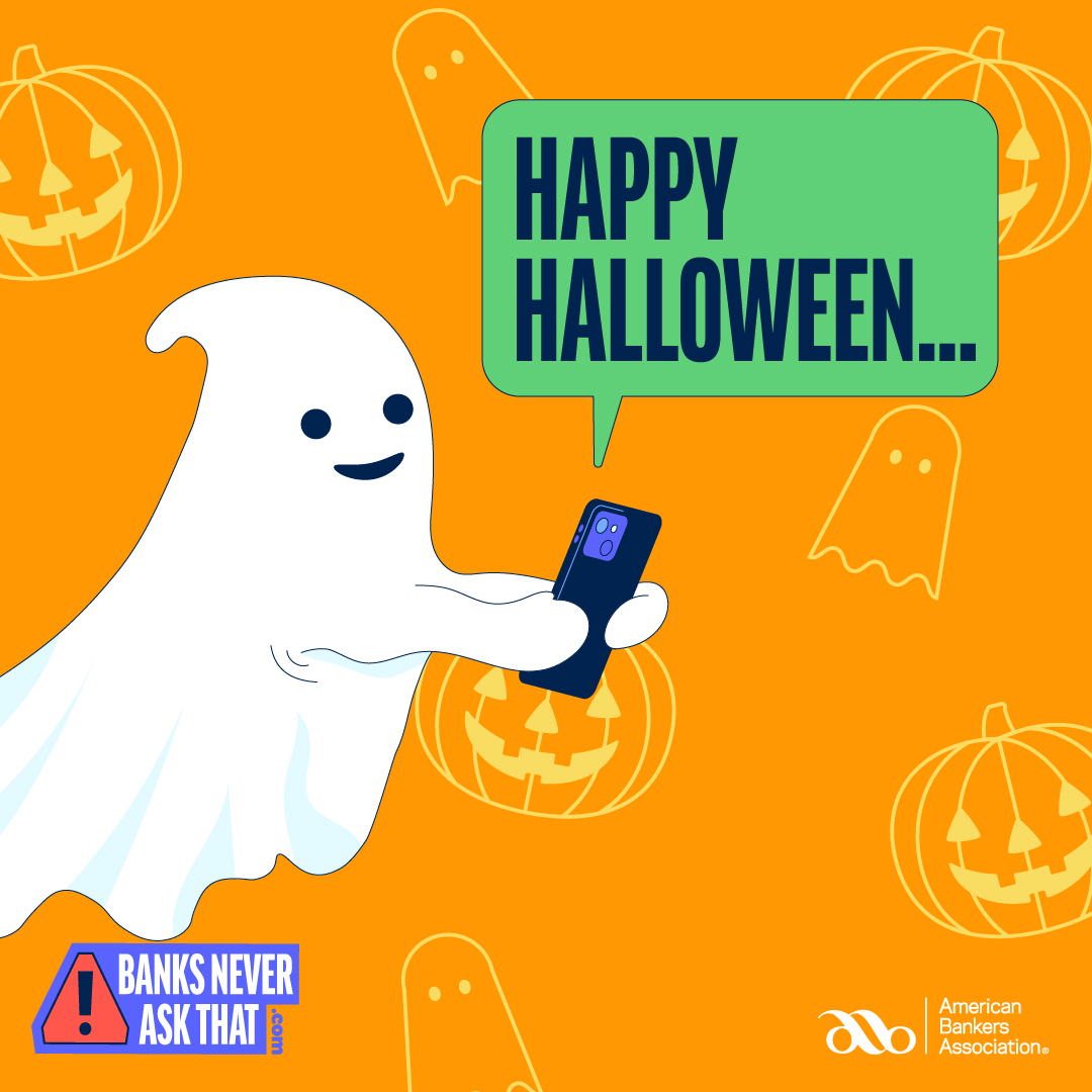 Ever get a spooky feeling about a bank email? A sense that it's not really your bank behind it? Don't fret, it's no ghost—just a scammer. Learn to spot their tricks with the new #BanksNeverAskThat quiz at BanksNeverAskThat.com.