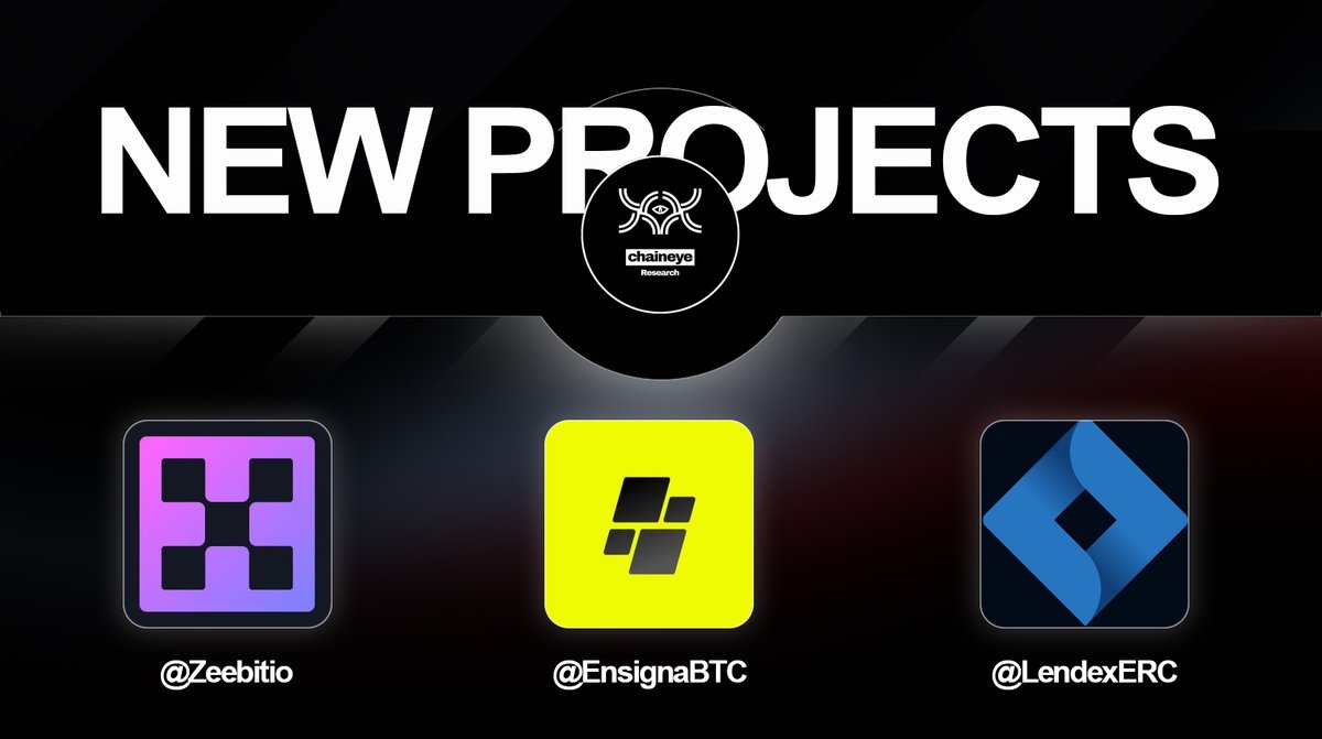 3 New Early-Stage DeFi projects - #2👁️

🧵👇