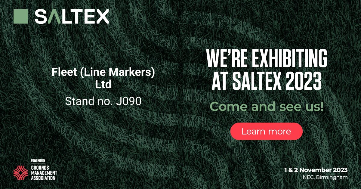 Looking forward to seeing you all at @SALTEX_show Tomorrow and Thursday. Excited to be part of the community sport zone and showcasing our range of line marking products #Saltex #UseTheBest