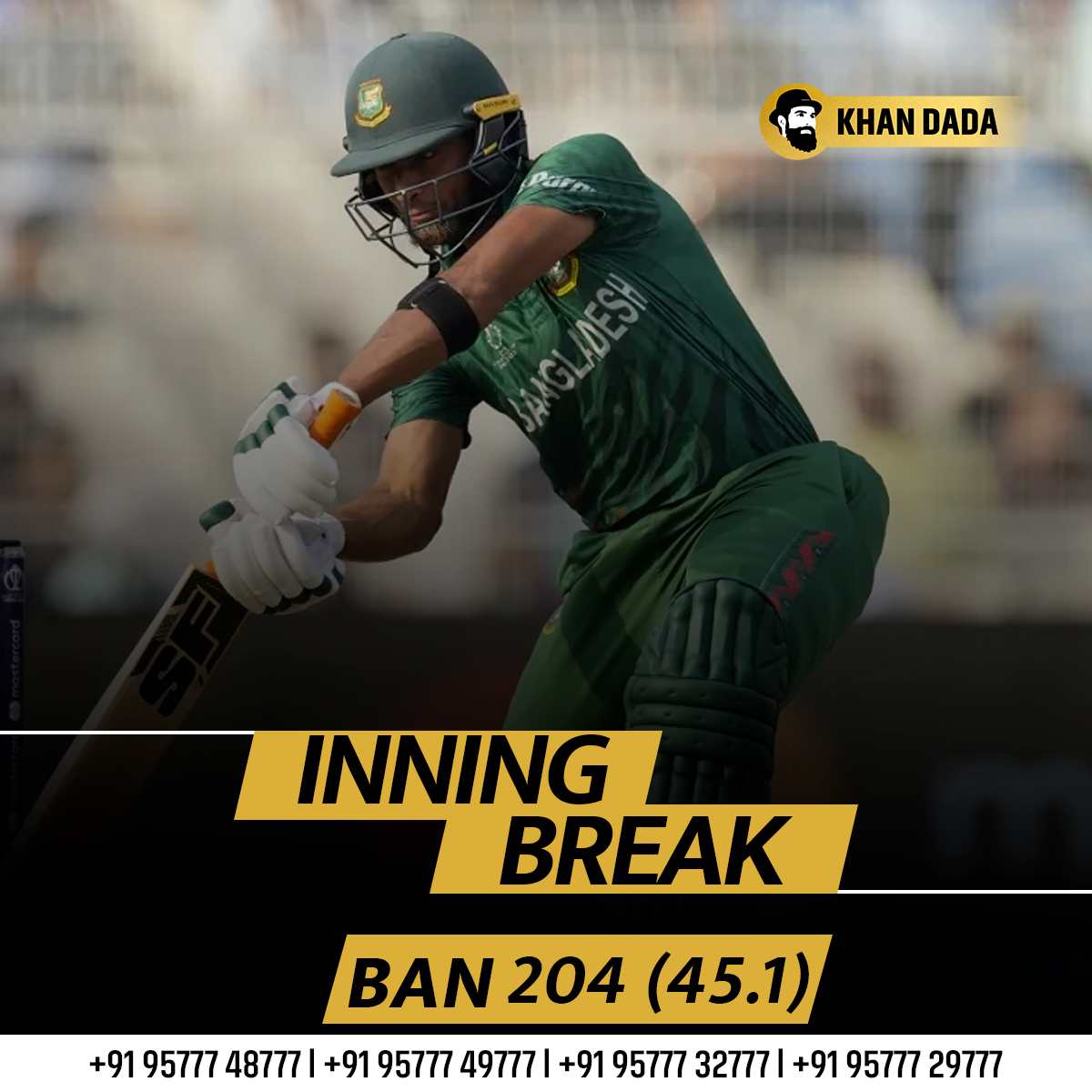 khandada92786's tweet photo. Bangladesh all out on 204 runs in this World Cup - Outstanding bowling performance by Pakistan's bowler...!!!😎
.
.
#inning #inningbreak #AbhishekMalhan #INDvsSL #SunnyDeol #BabarAzam𓃵 #GOAT𓃵 #EdenGardens #saintrampaljiquotes #Iftikhar #IndianCricketTeam #Hacking #EdenGardens https://t.co/C8FxqGSLwm