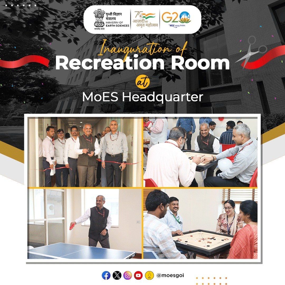 moesgoi's tweet photo. 'Healthy Mind, Body and Surroundings'!

Dr. M. Ravichandran, Secretary, #MoESGoI, inaugurated an employee recreation room at Prithvi Bhawan HQ, New Delhi.

The recreation room has been made from a former storage area, aligning with #SwachhBharat as part of Special Campaign 3.0. https://t.co/woHnoFOfWh