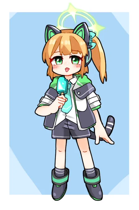#今月描いたイラストを晒そう 夏服ミドリと便利屋68
